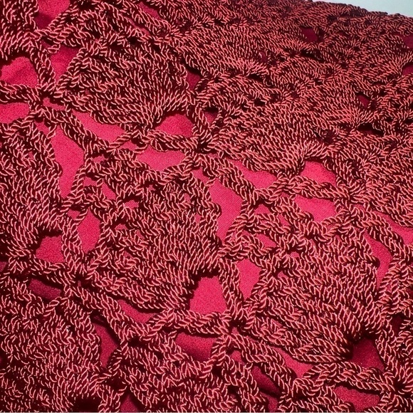 Hand made crochet Burgundy bag y2k boho - Picture 4 of 14